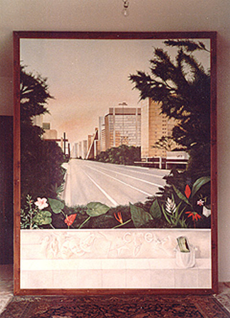Artist Philip Hallawell. 'Avenida Paulista' Artwork Image, Created in 1983, Original Illustration. #art #artist