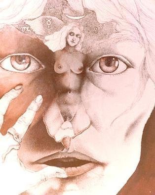 Artist Philip Hallawell. 'Encounter II' Artwork Image, Created in 1972, Original Illustration. #art #artist