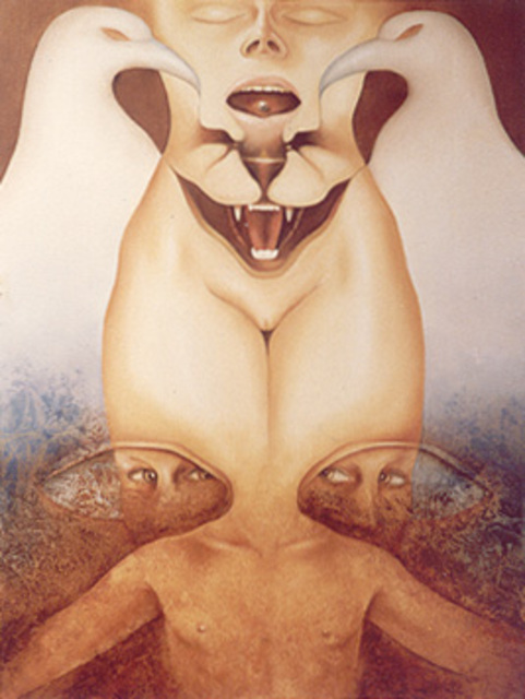 Philip Hallawell  'Metamorphosis V', created in 1982, Original Illustration.