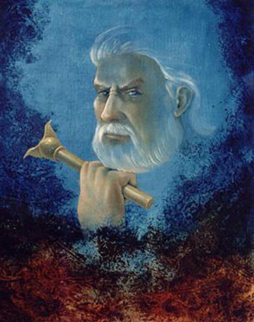 Artist Philip Hallawell. 'Zeus' Artwork Image, Created in 1988, Original Illustration. #art #artist