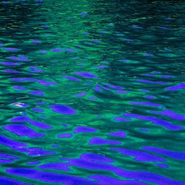 Blue Color Splash IV By C. A. Hoffman