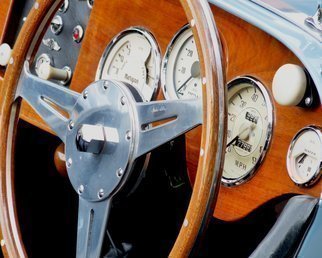 C. A. Hoffman: 'Blue Heavens Steering Right IV', 2009 Color Photograph, Automotive. 