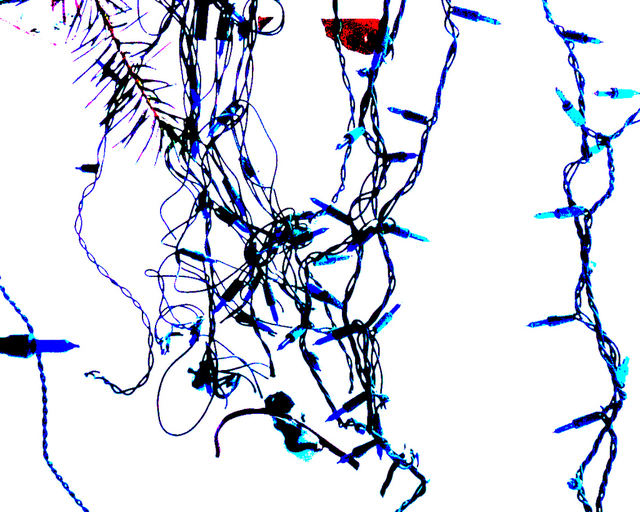 Artist C. A. Hoffman. 'Blue Red Hangover' Artwork Image, Created in 2009, Original Drawing Pencil. #art #artist