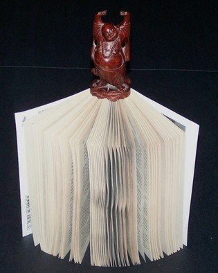 C. A. Hoffman: 'Freedom and Enlightenment', 2008 Assemblage, Abstract Figurative.  Books and Buddha.  Reading can set you free. ...