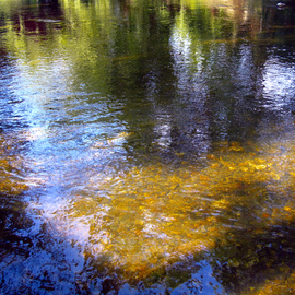 C. A. Hoffman: 'Golden Triangle Lake', 2010 Color Photograph, Landscape. Artist Description:  This is an original photo that has been digitally- painted to create an original work of art.                                         ...