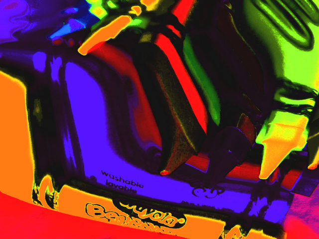 Artist C. A. Hoffman. 'Pick Your Color VII ' Artwork Image, Created in 2009, Original Drawing Pencil. #art #artist
