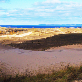 C. A. Hoffman: 'Sand Dunes Around Her', 2008 Color Photograph, Landscape. Artist Description:  Sand Dunes of Sleeping Bear Dunes.All photos are available in sizes up to 16x20 inches. ...