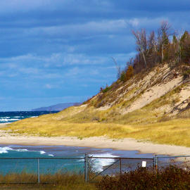 C. A. Hoffman: 'When Dune Meets Sea', 2008 Color Photograph, Landscape. Artist Description:  One of my photos of Sleeping Bear Dunes in Traverse City, MI.All photos are available in sizes up to 16x20 inches. ...