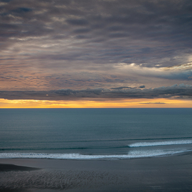 Teodora Motateanu: 'raglan sunset', 2022 Color Photograph, Beach. Artist Description: Raglan Sunset...
