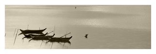 Jean Dominique  Martin: 'Laos Mekong River Fishing Boat', 2015 Mixed Media Photography, Landscape.        Laos Fishing Boat on the Mekong River   ...
