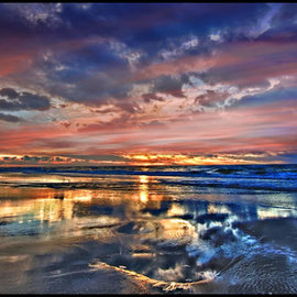 Jean Dominique  Martin: 'bondi beach sunrise', 2019 Color Photograph, Landscape. Artist Description: Bondi Beach Sunrise ...