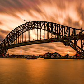 Sydney Sunset Bridge, Jean Dominique  Martin