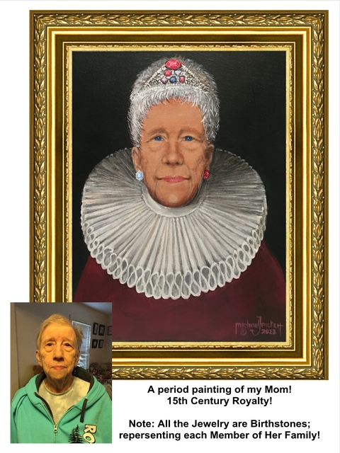 Michael Pickett  '15th Century Painting Of Mom', created in 2022, Original Photography Other.