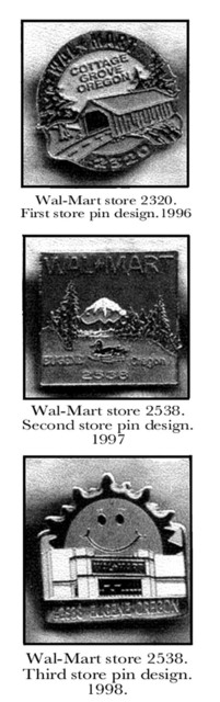 Michael Pickett  '3 Wal Mart Store Pins', created in 1996, Original Photography Other.