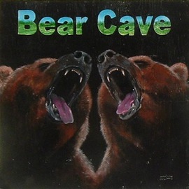 Michael Pickett: 'Bear Cave', 2013 Acrylic Painting, Animals. Artist Description:  Painted on plywood ...