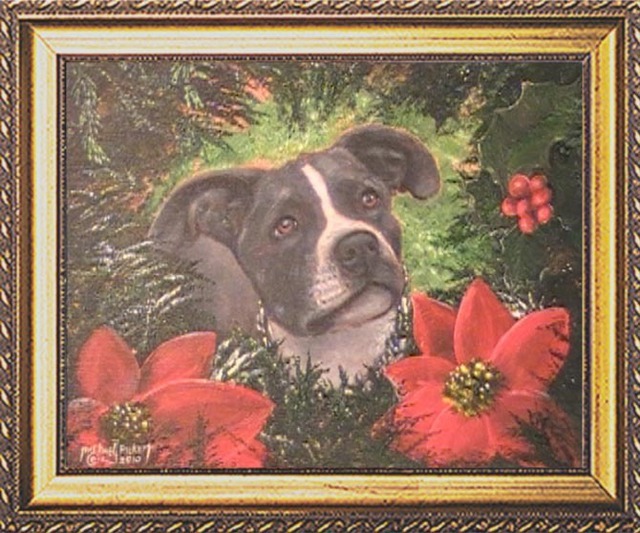 Artist Michael Pickett. 'Christmas Puppy' Artwork Image, Created in 2010, Original Photography Other. #art #artist