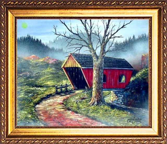 Michael Pickett  'Covered Bridge', created in 2005, Original Photography Other.