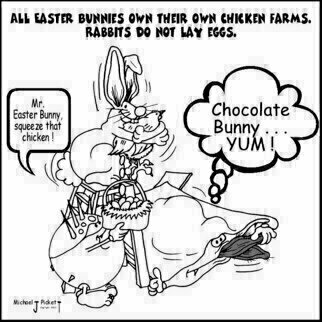 Michael Pickett: 'Easter Bunnies Chicken Farm', 2003 Comic, Comics. 
