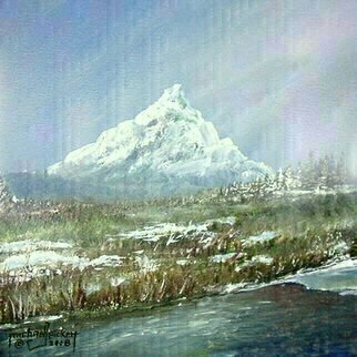 Michael Pickett: 'Melting Snow', 2008 Acrylic Painting, Landscape. 