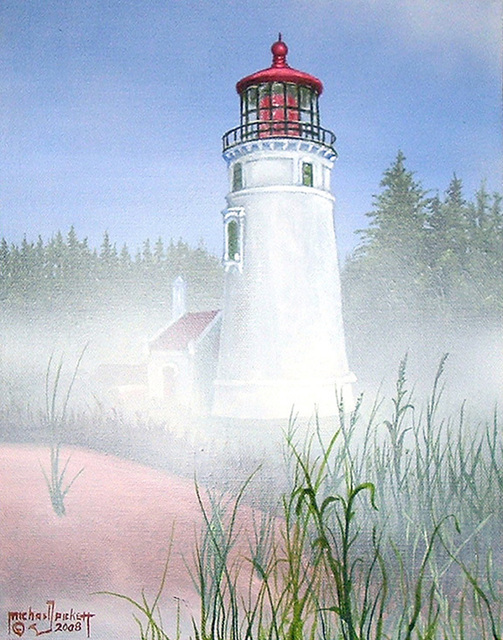 Artist Michael Pickett. 'Oregon Lighthouse' Artwork Image, Created in 2008, Original Photography Other. #art #artist