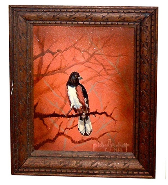 Artist Michael Pickett. 'Rufous Sided Towhee' Artwork Image, Created in 1982, Original Photography Other. #art #artist