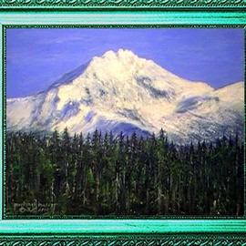 Michael Pickett: 'Sisters Oregon', 2009 Acrylic Painting, Landscape. Artist Description:  You can learn how to paint this painting yourself. Go to www. pickettonline. com and click on Enter, then click on the YouTube link. Thank You. ...
