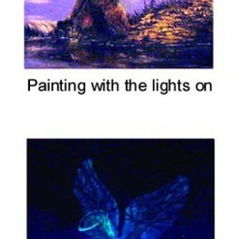 Michael Pickett: 'Tree Angel Day Into Night', 2004 Acrylic Painting, Spiritual. 