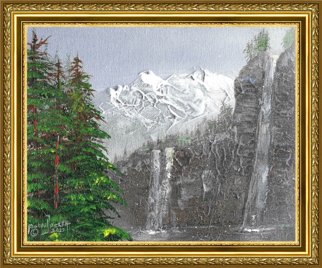 Michael Pickett  'Mountain And Waterfall', created in 2022, Original Photography Other.