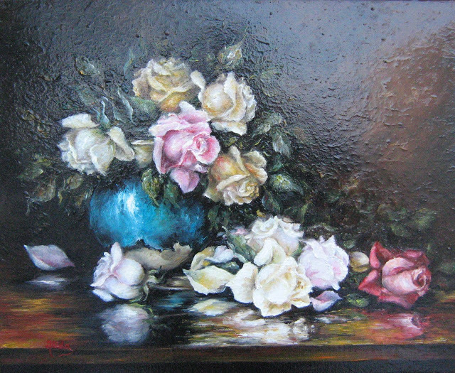Artist Nagy Alida. 'Oil Painting Fresh Picked' Artwork Image, Created in 2012, Original Painting Oil. #art #artist