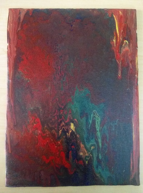 Pinky Roy  'Fluidart', created in 2018, Original Painting Acrylic.