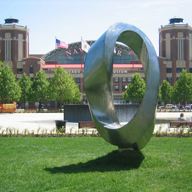 Plamen Yordanov: 'Double Mobius Strip', 2013 Steel Sculpture, Abstract. Artist Description: Double Mobius Strip stainless steel