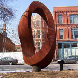 Plamen Yordanov: 'Double Mobius Strip  ', 2005 Steel Sculpture, Abstract. Artist Description:  Sculpture - Welded Steel...