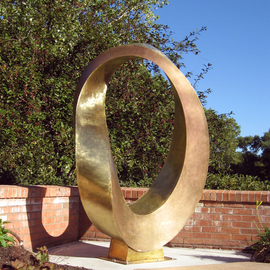 Plamen Yordanov: 'INFINITY', 2014 Bronze Sculpture, Abstract. Artist Description:  INFINITYEZE++IUIEYUI Double Mobius Strip bronze, patina, 80 in, Lincoln, NE ...