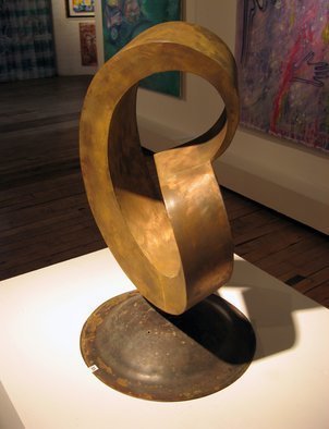 Plamen Yordanov: 'Right Angle Mobius Strip', 2009 Steel Sculpture, Abstract.  Materials: soldered steel, patina, wax....