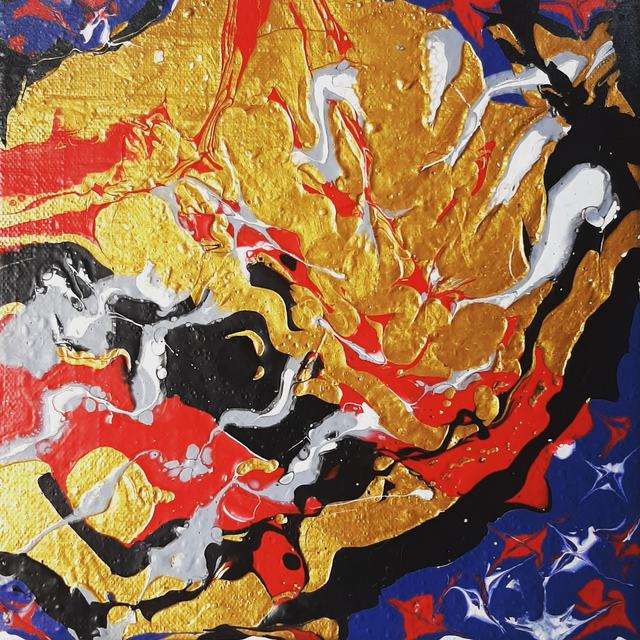 Michael Plastinin  'Fire Jazz', created in 2020, Original Painting Acrylic.
