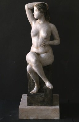 Penko Platikanov: 'Seated Woman', 2013 Other Sculpture, Figurative. 
