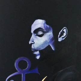 Joshua Polk: 'PolkTheArtist Purple Rain Prince Tribute', 2016 Oil Painting, Celebrity. Artist Description:  This is my tribute piece to the great late Prince. His music and diversity has bought so much culture and energy to music. He has broken barriers that many cannot fathom to understand. Thank you for your contribution to life as well as your legendary contribution in music. ...
