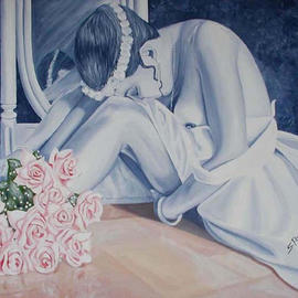 Stefano Possieri: 'delusione', 2002 Acrylic Painting, nudes. 