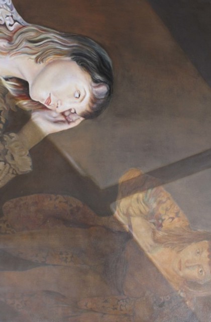 Paul Kenens  ' Bjork Alter Ego', created in 2019, Original Painting Oil.