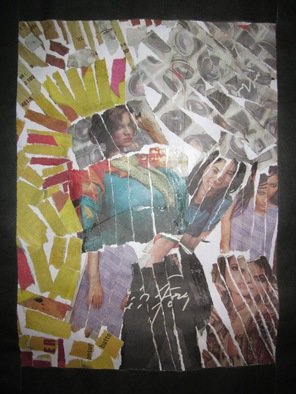 Satya Prakash: 'Woman Form', 2015 Collage, Abstract Figurative.  The women                ...