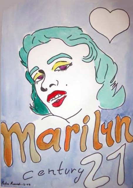 Artist Pedro Ramon Rodriguez Quintana. 'Marilyn Series' Artwork Image, Created in 2004, Original Drawing Other. #art #artist