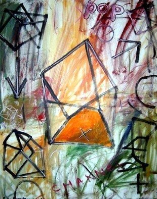 Pedro Ramon Rodriguez Quintana: 'no title', 2002 Oil Painting, Abstract.  92x70 ...