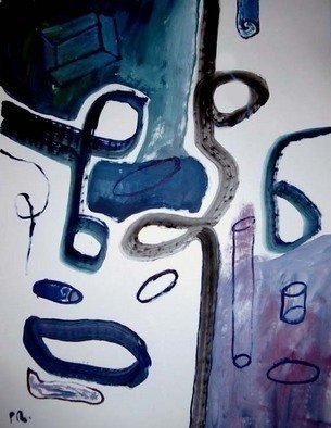 Pedro Ramon Rodriguez Quintana: 'no title', 2007 Oil Painting, Abstract. 