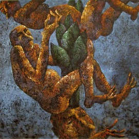 Nadia Pronina: 'OffShoot', 2008 Oil Painting, Figurative. Artist Description:  Latest Works ...