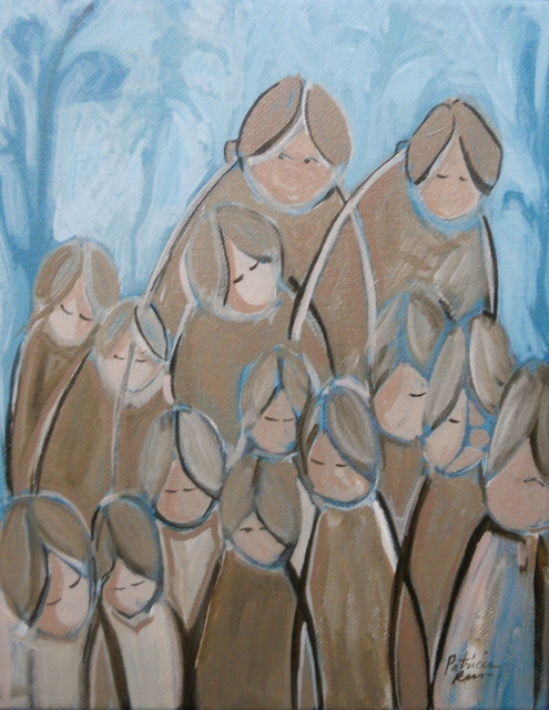 Patricia Ross  'Gathering 1', created in 2011, Original Painting Acrylic.