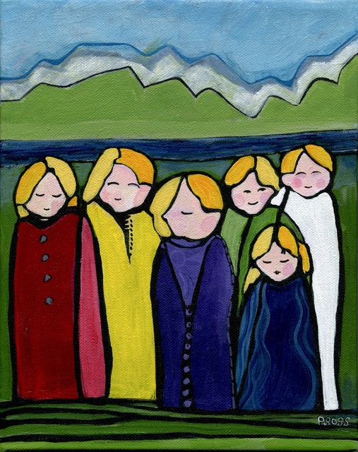 Patricia Ross  'Gathering 17', created in 2012, Original Painting Acrylic.