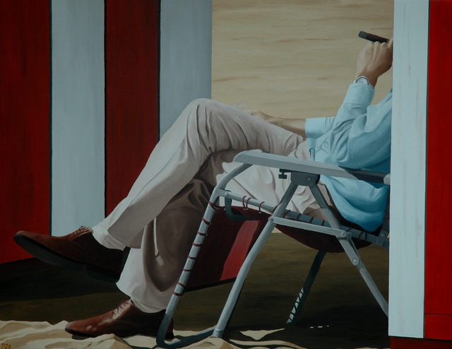 Peter Seminck  'Have A Cigar After Work', created in 2015, Original Painting Acrylic.