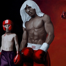 Little Macho painting By Peter Seminck