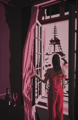 Peter Seminck: 'la vie en rose', 2020 Acrylic Painting, People. Covid19 will not stay forever . . . ...