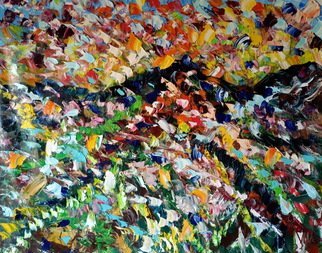 Antonino Puliafico: 'monte di fuoco', 2021 Oil Painting, Mountains. My painting is quick, to be consumed quickly, but of prolonged visual aftertastes that blend and change each time you observe the work, The purity of the pigments applied invites the viewer to stare at the work to begin to see the colors dance and convey emotion.Mixing Technique I ...